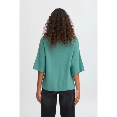 Ichi Women’s Ihboston MS3 Pullover Top | Beryl Green