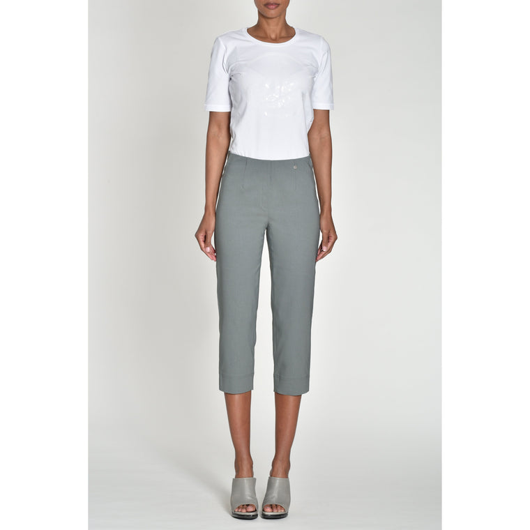 Robell Women’s Trousers Marie 07 55cm | 51576 5499 Col 881 Khaki