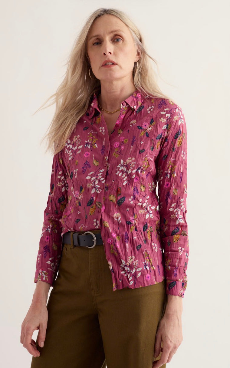 Seasalt Women’s Larissa Shirt - Floral Study Rosa
