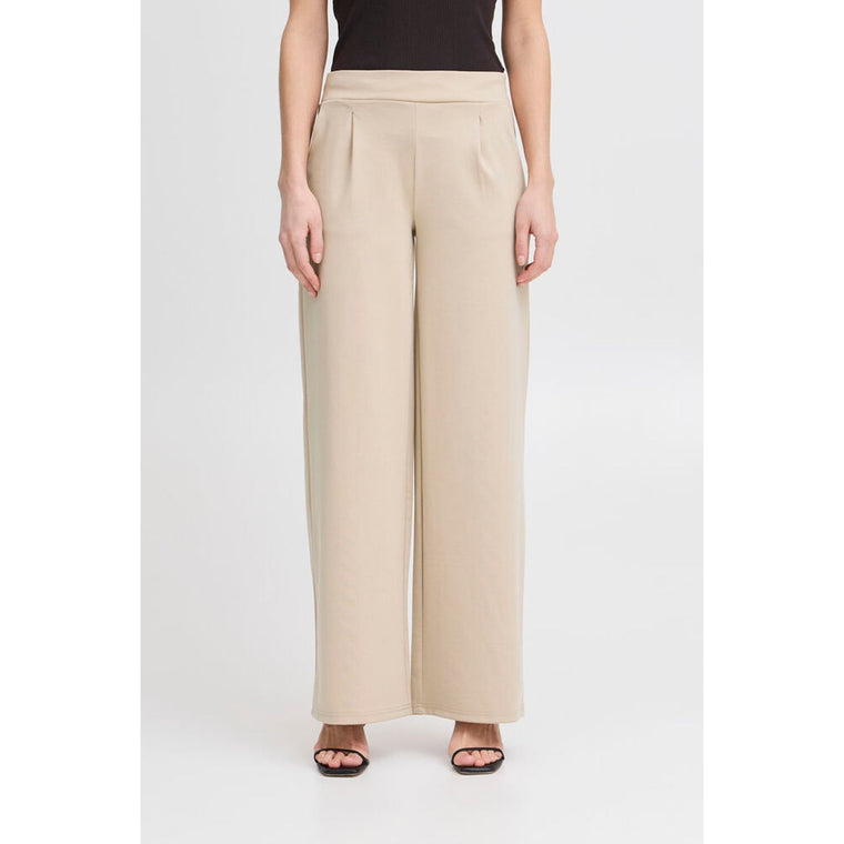 Ichi Women’s Wide Trousers Long Doeskin - Ihkate Sus Wide PA