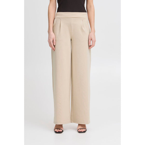 Ichi Women’s Wide Trousers Long Doeskin - Ihkate Sus Wide PA