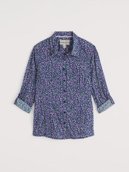 Seasalt Womens Larissa Shirt | Flax Flower Bright Orchid