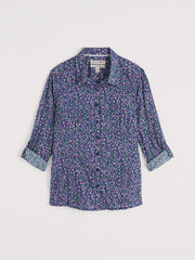Seasalt Womens Larissa Shirt | Flax Flower Bright Orchid
