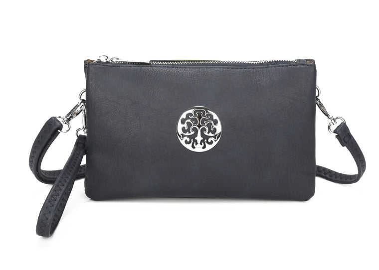 Bags Women’s Wristlet Purse - Crossbody Mini Bag -  Navy 369