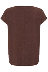 Brown t-shirt on a white background