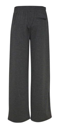 Ichi Women’s Trousers Long Dark Grey Melang | Ihkate Sus Wide PA2