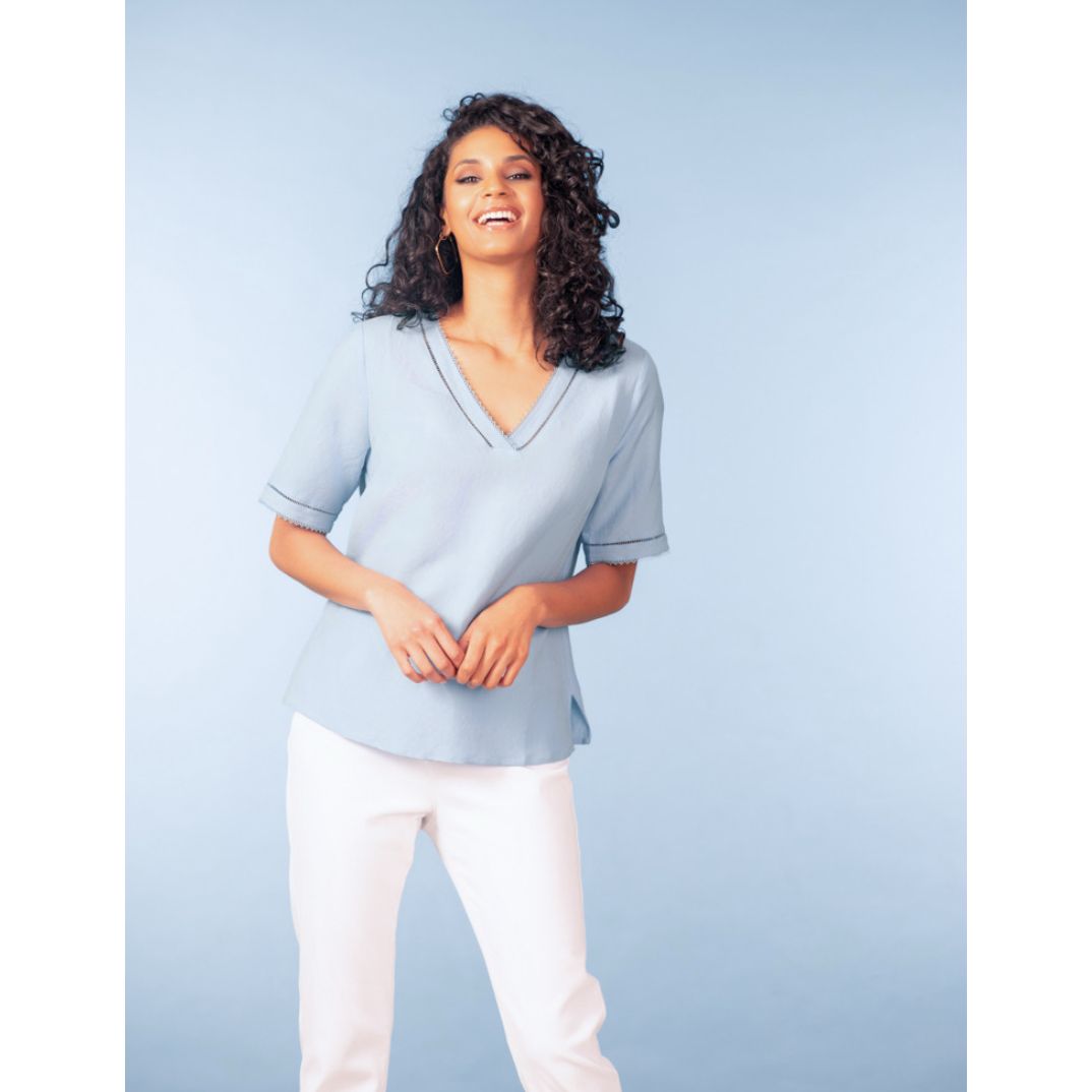 Alison Sheri Women’s Top | Sky Blue A47182