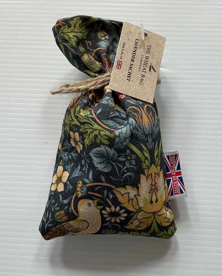 The Wheatbag Company Women’s Lavender Sachet |William Morris Strawberry Thief Navy