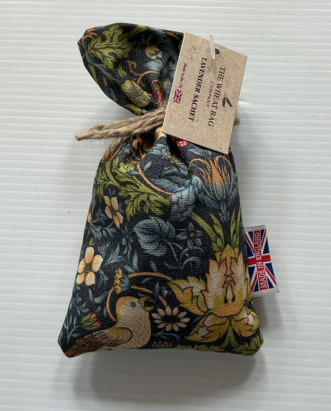 The Wheatbag Company Women’s Lavender Sachet |William Morris Strawberry Thief Navy