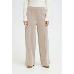 Ichi Women’s Trousers Long Sepia Tint - Ihkate Pique PA3
