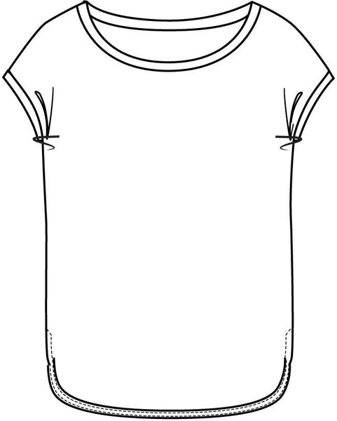 Ichi Women’s Ihrebel SS6 T-shirt | Gray Pinstripe