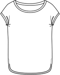 Ichi Women’s Ihrebel SS6 T-shirt | Gray Pinstripe