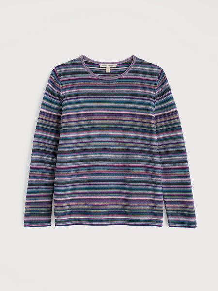 Seasalt Womens Makers Jumper | Ripple Marks Grape Thistle Mix