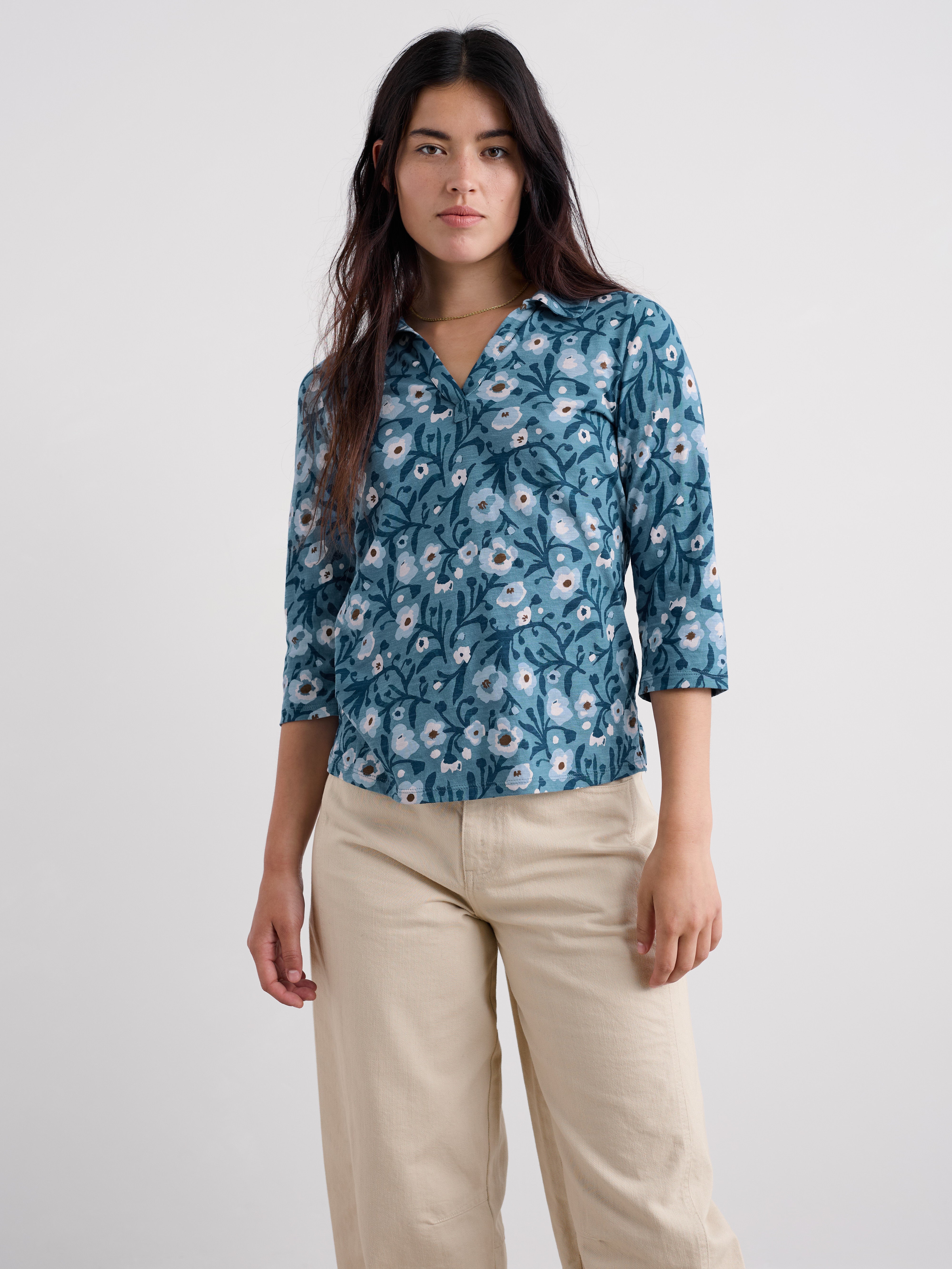 Seasalt Womens Wavecrest Shirt | Blotted Anemone Minnow