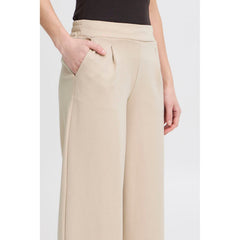 Ichi Women’s Wide Trousers Long Doeskin - Ihkate Sus Wide PA