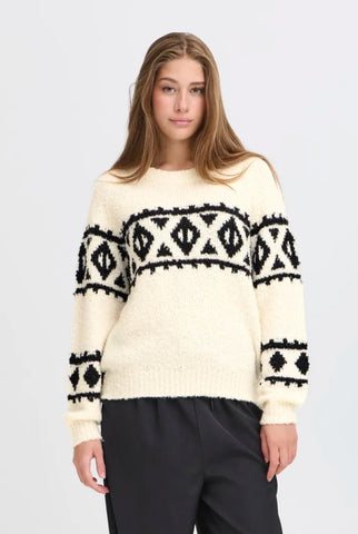 Ichi Women’s Ihcarani LS Sweater | Birch