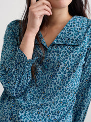 Seasalt Womens Ysella Top| Flax Flower Horizon