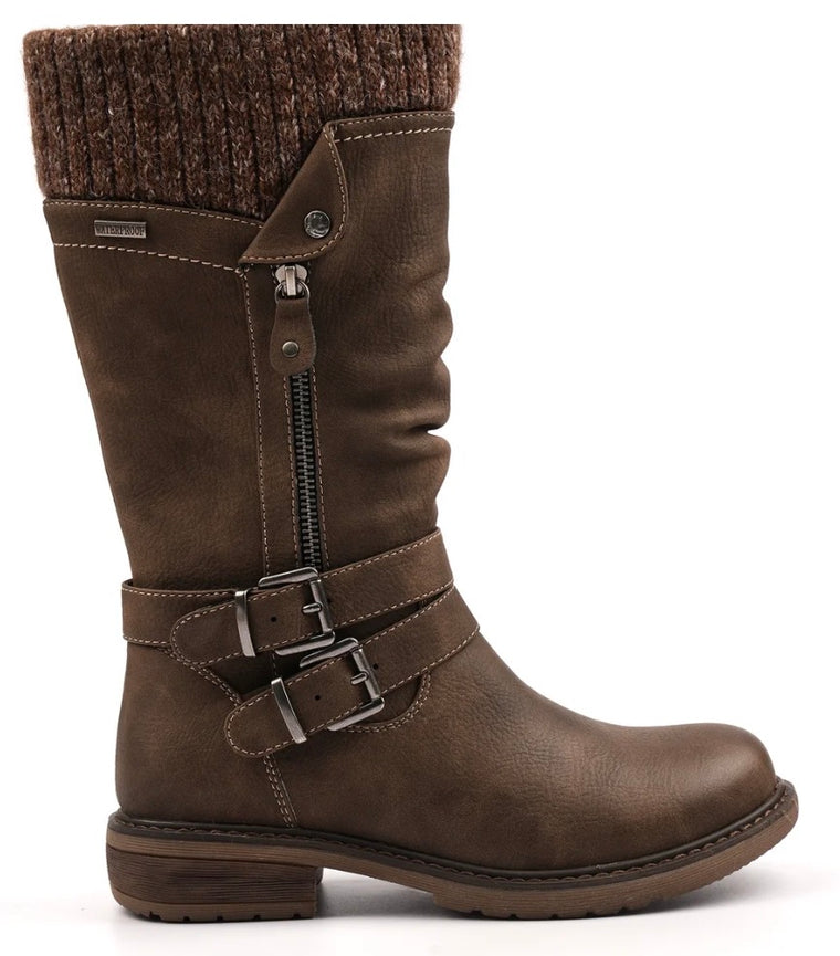 Lunar Women’s Peyton Long Boot - Taupe GLB134