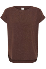 Brown t-shirt on a white background