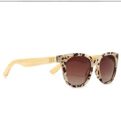 Soek Women’s Sunglasses Lila Grace Ivory Tortoise - Brown Lens - White Maple Arms
