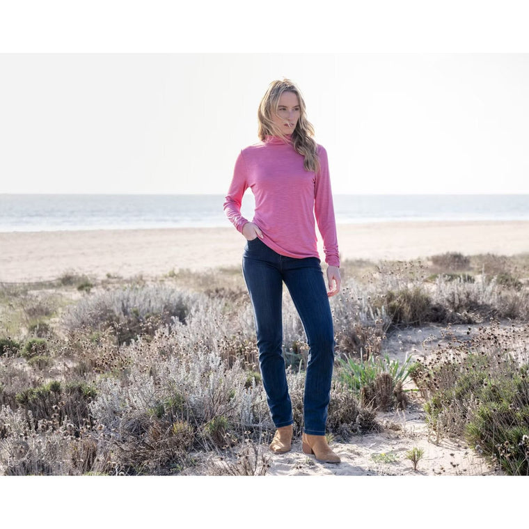 Marble Women’s Roll Neck Top Pink | 6400 230