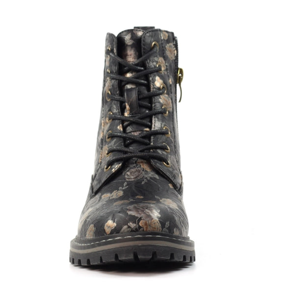 Lunar Women’s Dazzle Floral Boot | Black GLW037
