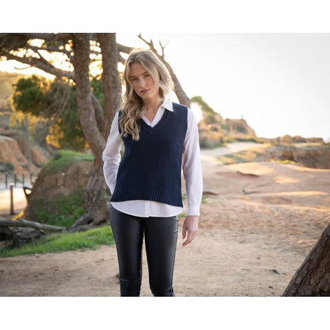 Marble Women’s Tank Top Navy | 7645 103