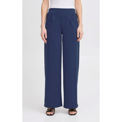 Ichi Women’s Wide Pants Long Medieval Blue | Ihkate Sus Wide PA2