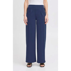 Ichi Women’s Wide Trousers Long Medieval Blue | Ihkate Sus Wide PA2