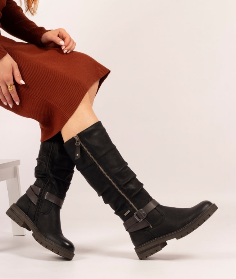 Lunar Women’s Margo Waterproof Long Boots | Black GLR121