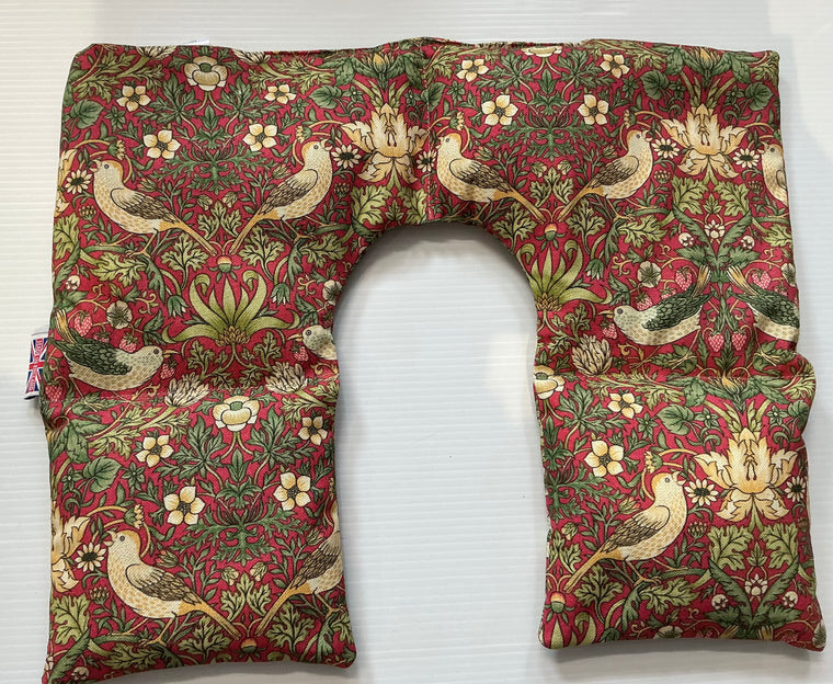 The Wheatbag Company Women’s Neck & Shoulder Wraps | William Morris Strawberry Thief Crimson