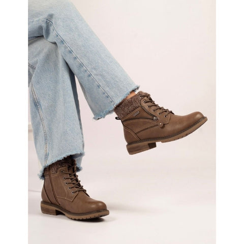 Lunar Women's Benson Waterproof Ankle Boot | Taupe GLB090TP3