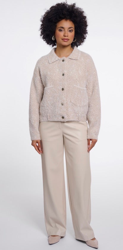 Rino & Pelle Women's Bubbly Jacket - Beige Herringbone