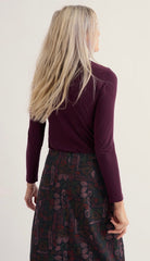 Seasalt Women’s Landing Top - Dark Hellebore
