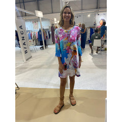 Dolcezza Women’s Dress Santorini Print - 26604