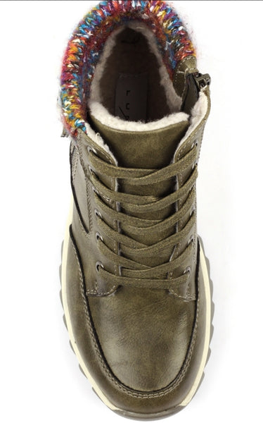 Lunar Women’s Buttermere Waterproof Ankle Boots | Olive GLB115OL