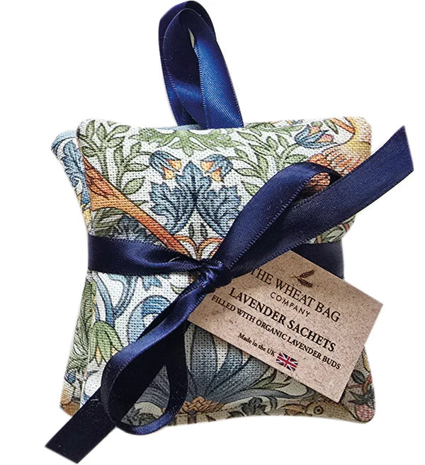 The Wheatbag Company Women’s Hanging Lavender Sachet |William Morris Strawberry Thief Sky