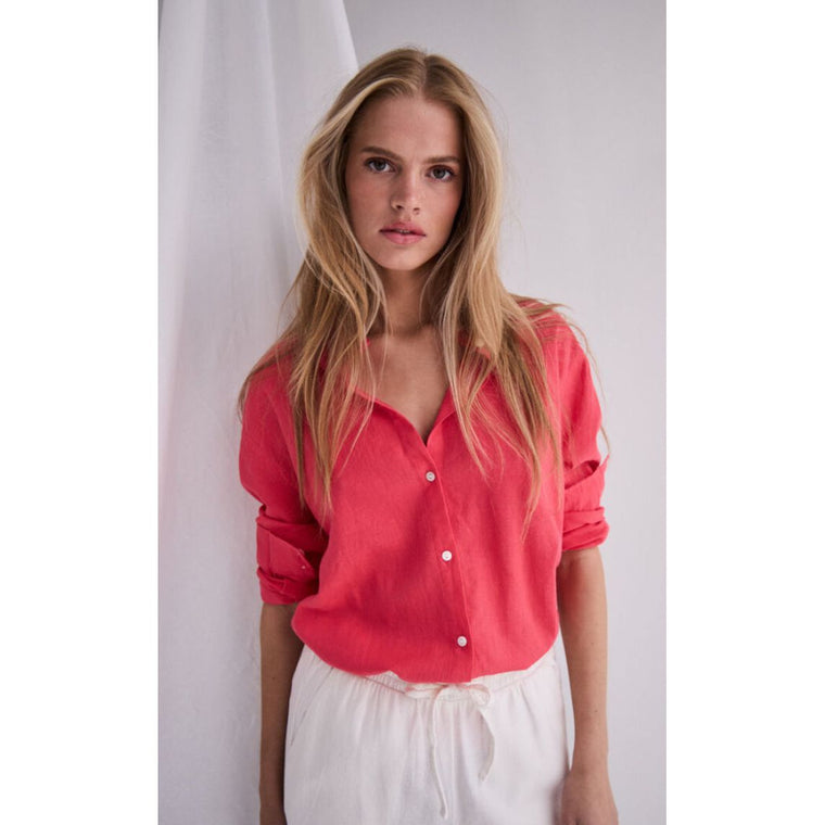 Ichi Women’s Ihlinno SH Shirt | Geranium