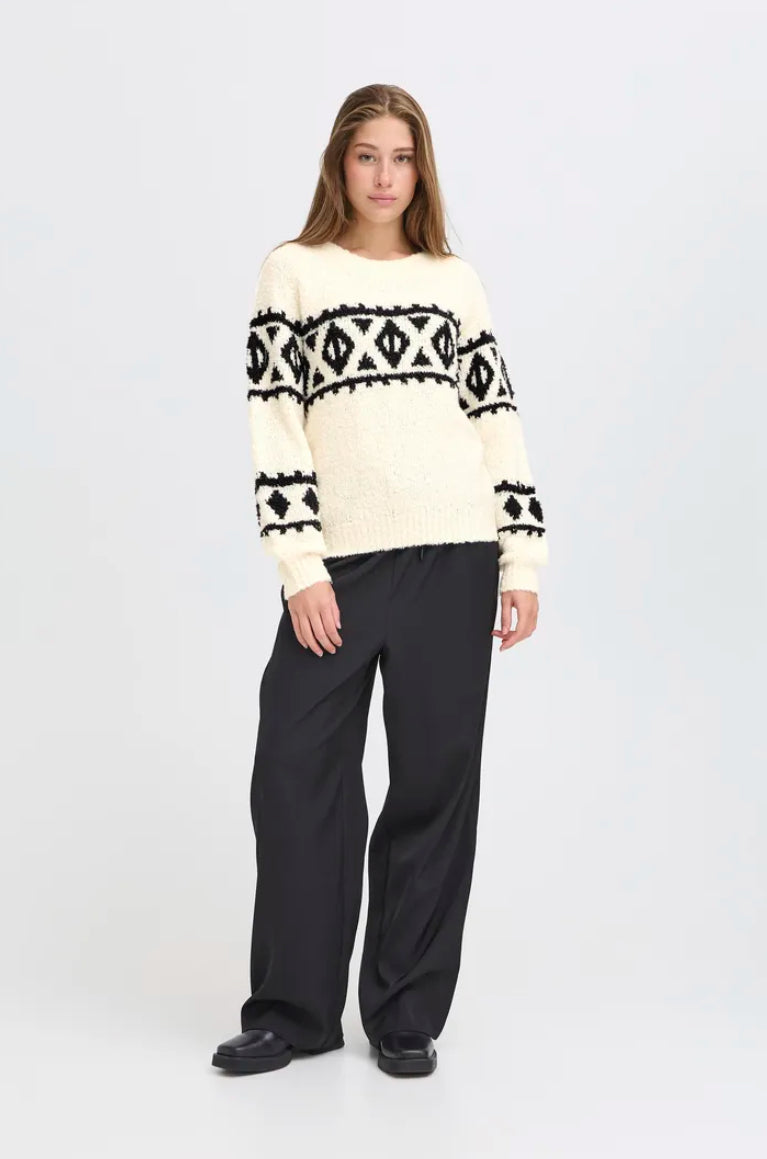 Ichi Women’s Ihcarani LS Sweater | Birch