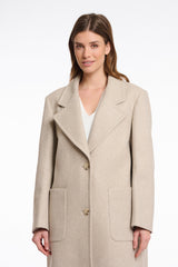 Rino & Pelle Women’s Cecile Breasted Coat | Birch Melange