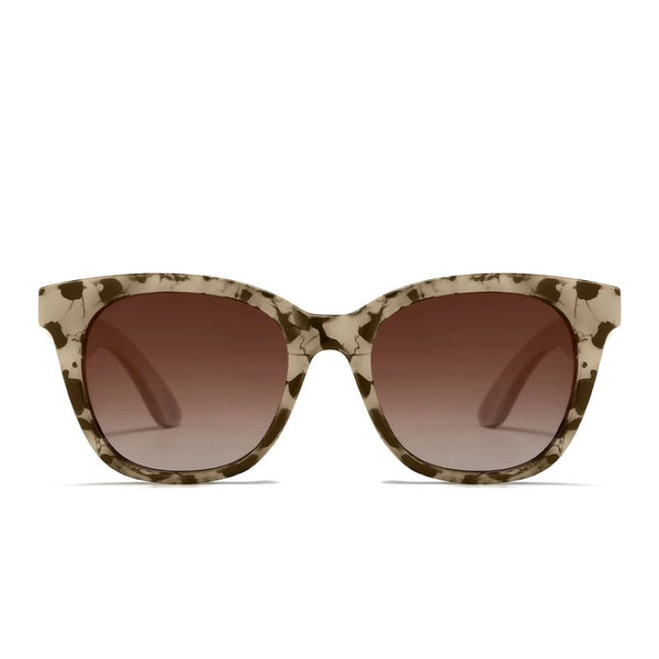 Soek Women’s Sunglasses Lila Grace Ivory Tortoise - Brown Lens - White Maple Arms