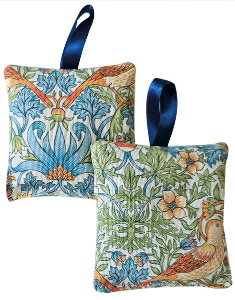 The Wheatbag Company Women’s Hanging Lavender Sachet |William Morris Strawberry Thief Sky