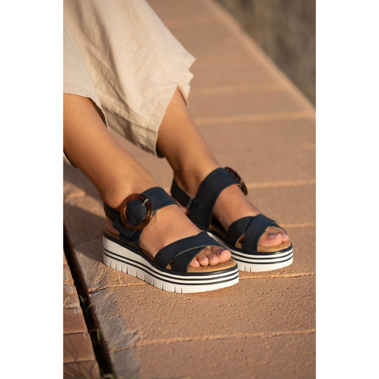 Lunar Women’s Elise Sandal - Navy JBL011