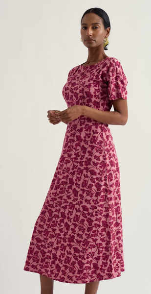 Seasalt Women's Mirva Dress - Inky Cowslip Wild Rose