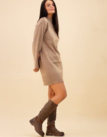 Lunar Women’s Margo Waterproof Long Boots | Brown GLR121