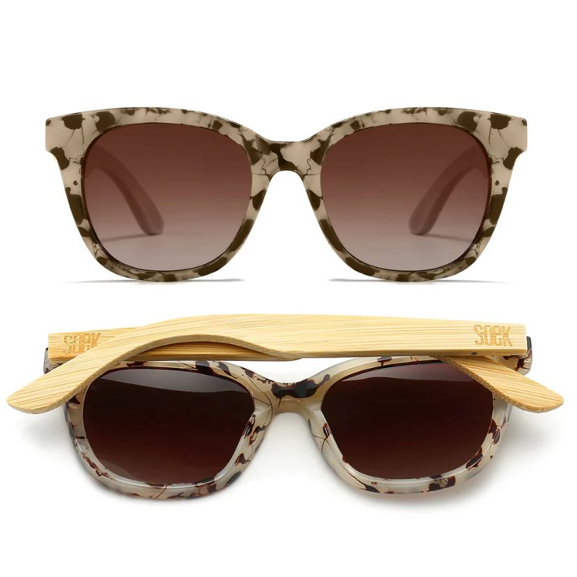 Soek Sunglasses with tortoiseshell frame and brown gradient lenses at our Women's Lincolnshire Boutique