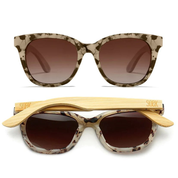 Soek Sunglasses with tortoiseshell frame and brown gradient lenses at our Women's Lincolnshire Boutique