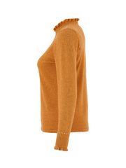 Dolcezza Women’s Camel Turtleneck Jumper | 75309