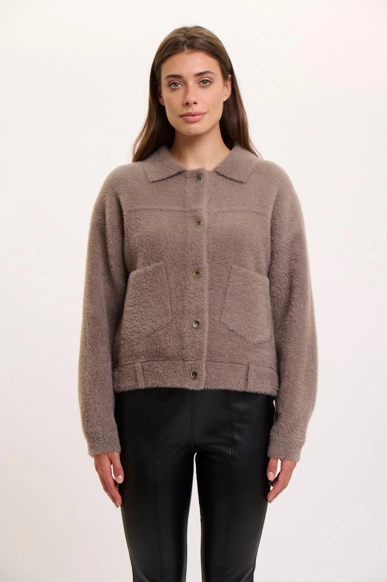 Rino Pelle Women's Bubbly Jacket - Taupe