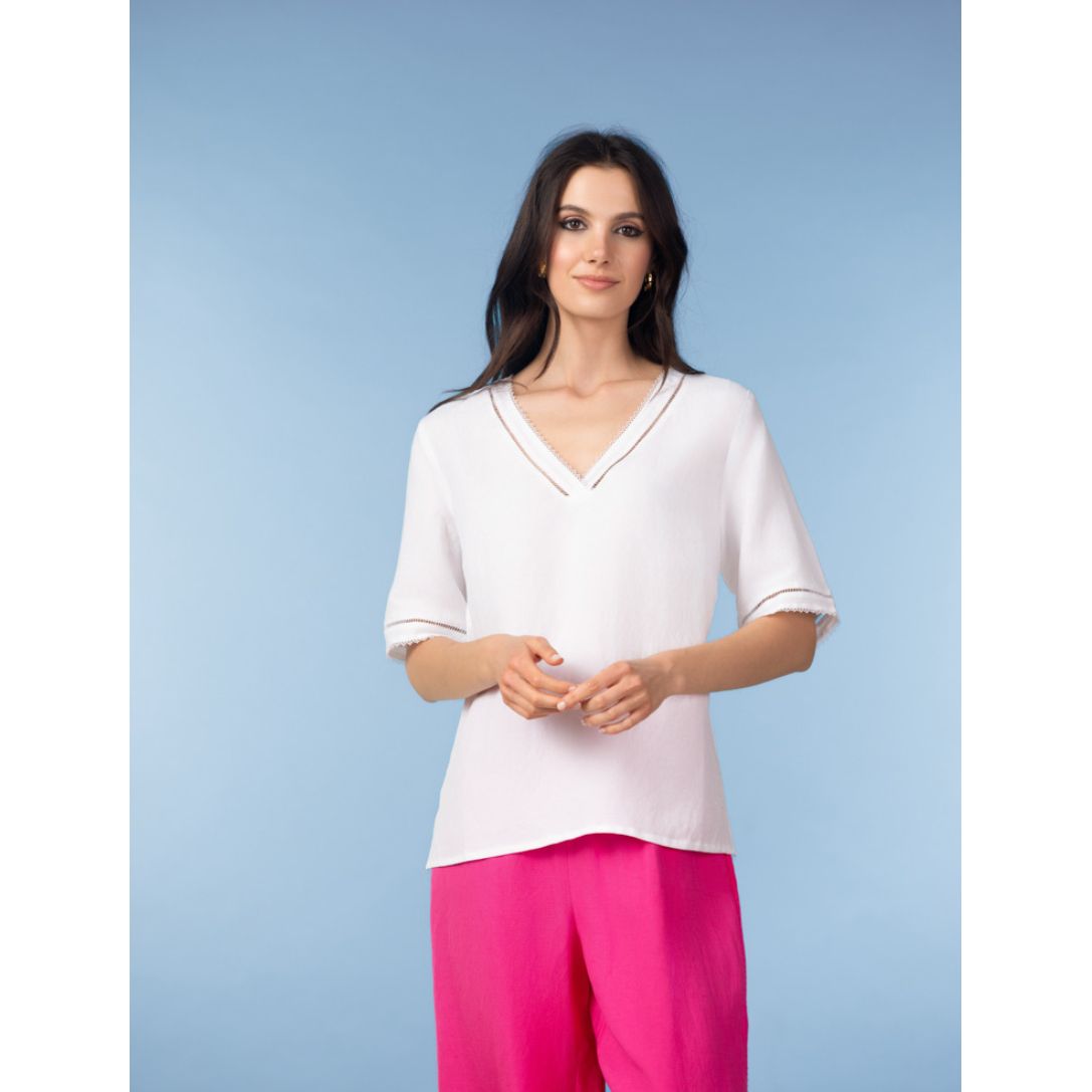 Alison Sheri Women’s Top | White A47182